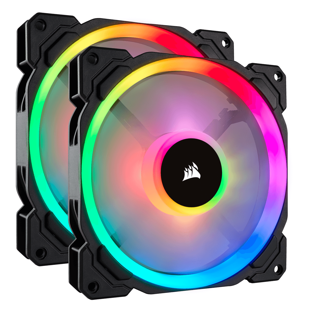 VENTILATOR Corsair, pt carcasa PC, 140 mm, 1300 rpm, LED RGB, 2 ventilatoare, "CO-9050074-WW"