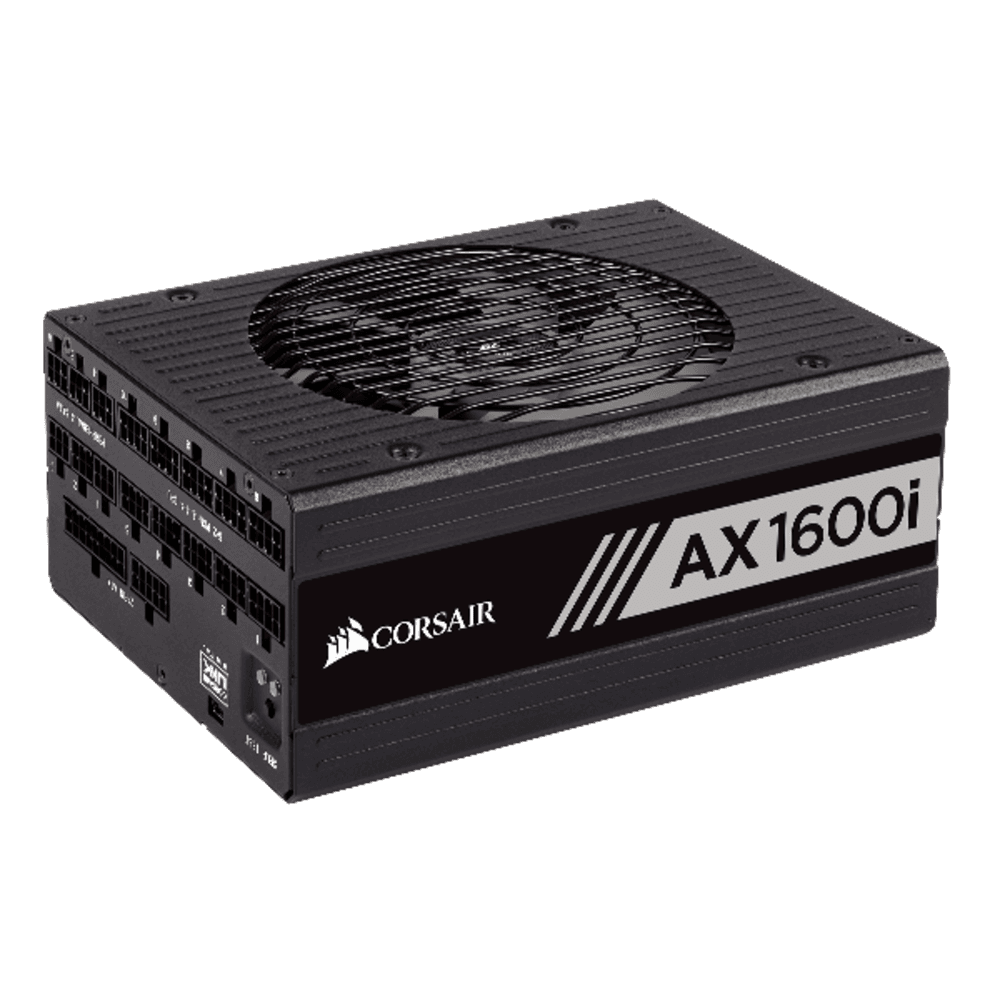 SURSA CORSAIR, 1600 W, "AX1600i" modulara, ATX 12V, 140 mmx1, 80 Plus Ti, MB 20+4 pinx1, CPU 4+4 pinx2, PCI-E 6+2 pinx8, SATAx5, MOLEX 4-pinx3, Floppy 4-pinx2, "CP-9020087-EU"