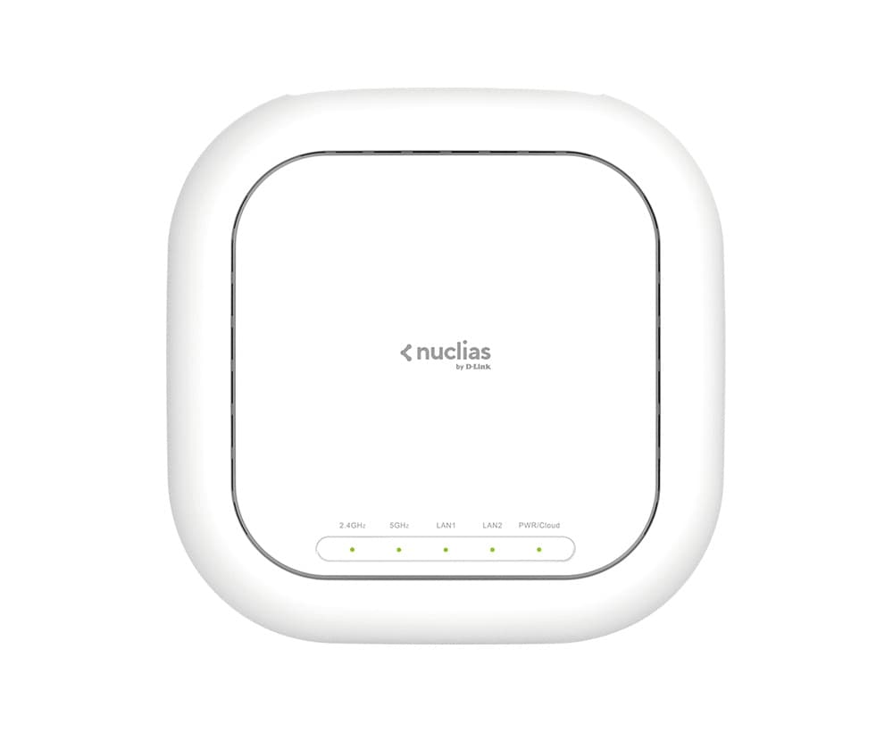 ACCESS POINT D-LINK wireless 1900Mbps dual band, Nuclias Cloud-Managed AC1900 Wave 2, 2 x 10/100/1000 Mbps RJ45, IEEE802.3at PoE, "DBA-2520P"