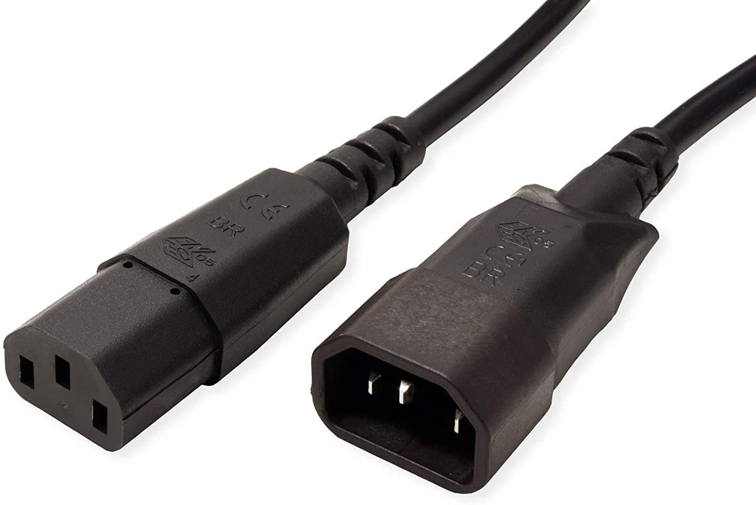CABLU alimentare PC BACHMANN, 2 m, intrare C14 (PC) (T), iesire C13 (PC) (M), 16 A, negru, "356.171" (include TV 0.18lei)