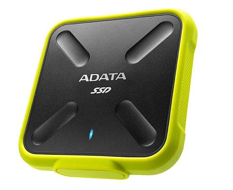 SSD. extern ADATA SD700, 1TB, USB 3.2 gen 1, R/W: 440/430 MB/s, galben, "ASD700-1TU31-CYL"