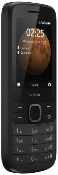 Telefon cu butoane, NOKIA, "225" ecran 2.4 inch, dual sim, rez. camera 0.3 Mpix, memorie interna 128 MB, 4G, OEM, acumulator 1150 mAh, negru, "16QENB01A12"