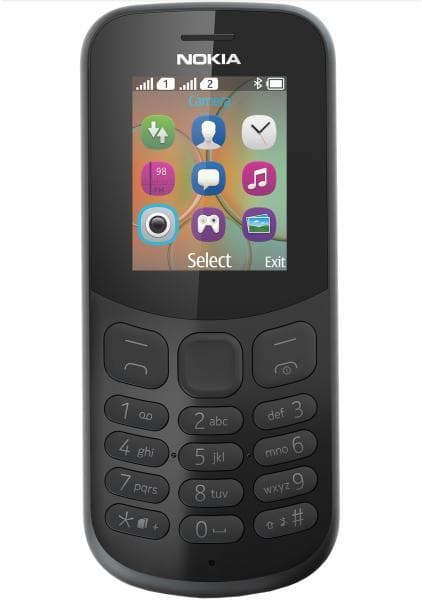 Telefon cu butoane, NOKIA, "130" ecran 1.8 inch, dual sim, rez. camera 0.3 Mpix, memorie interna 4 MB, 2G, OEM, acumulator 1020 mAh, negru, "A00028517"