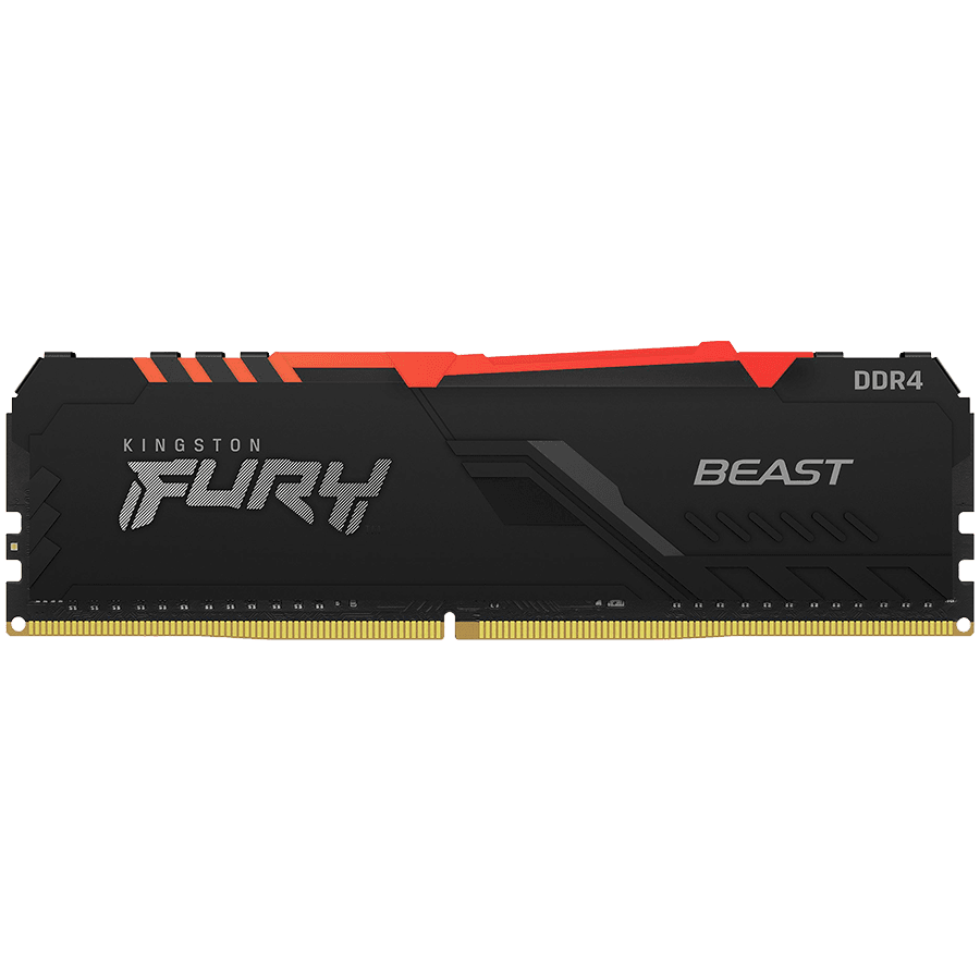 Memorie DDR Kingston DDR4 32 GB, frecventa 3600 MHz, 1 modul, radiator, iluminare RGB, "KF436C18BBA/32"