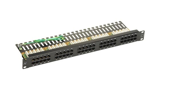 Nexans Patch Panel echipat Voce Neecranat 50 (2 perechi/port) Negru, "N500.350BK"