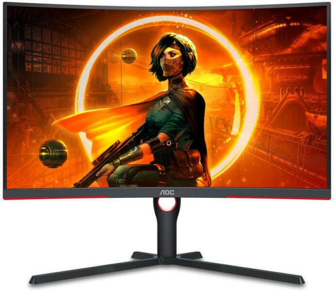 MONITOR AOC 31.5 inch, Gaming, VA, WQHD (2560 x 1440), curbat, 300 cd/mp, 1 ms, DisplayPort | HDMI x 2, "CQ32G3SU/BK"