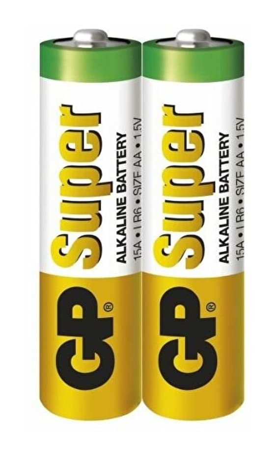 Baterie GP Batteries, Super Alcalina AA (LR6) 1.5V alcalina, shrink 2 buc. " GP15AEBC-2S2" "GPPCA15AS026"