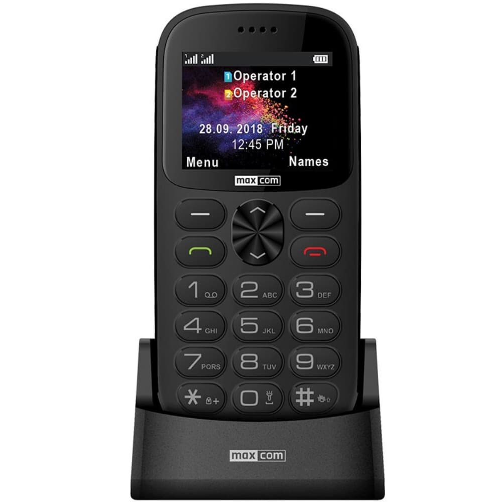 Telefon cu butoane, Maxcom, "MM471" ecran 2.2 inch, dual sim, rez. camera 2 Mpix, 2G, OEM, acumulator 1400 mAh, gri, "MM471 Gray"