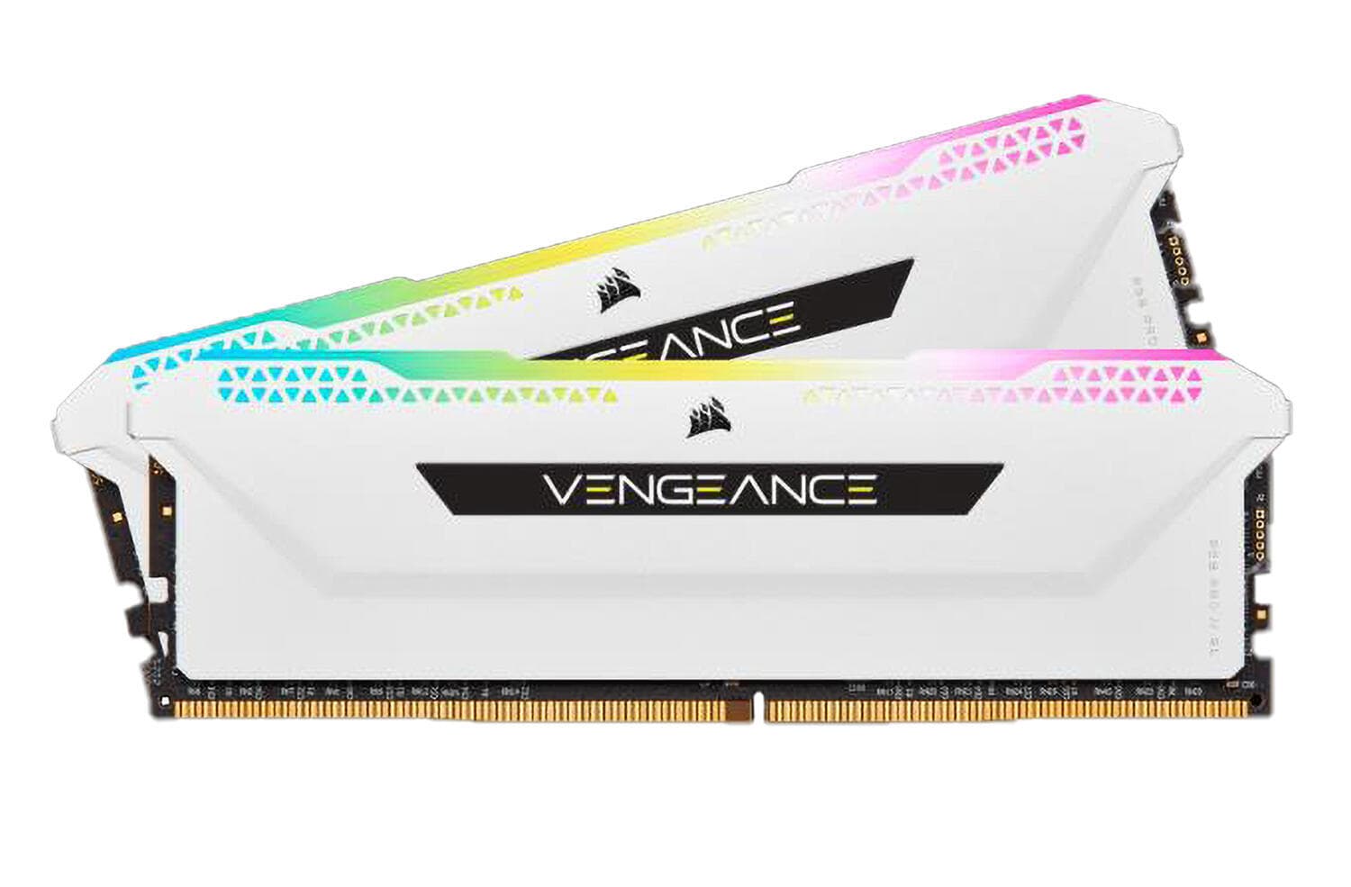 Memorie DDR Corsair DDR4 32 GB, frecventa 3600 MHz, 16 GB x 2 module, radiator, iluminare RGB, "CMH32GX4M2D3600C18W"