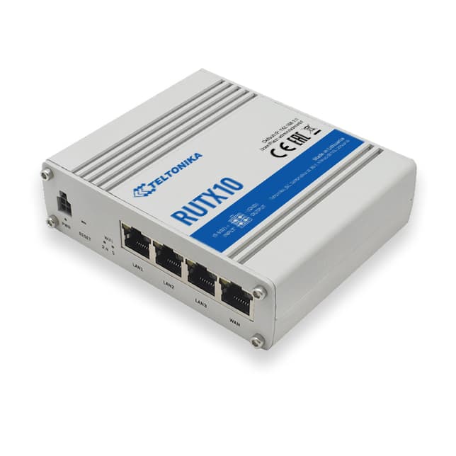 ROUTER Teltonika "RUTX10", 1 x WAN port 10/100/1000 Mbps, 4 x LAN port 10/100/1000 Mbps, Wi-Fi 802.11b/g/n/ac, bluetooth 4.0, USB 2.0 "RUTX10000000"
