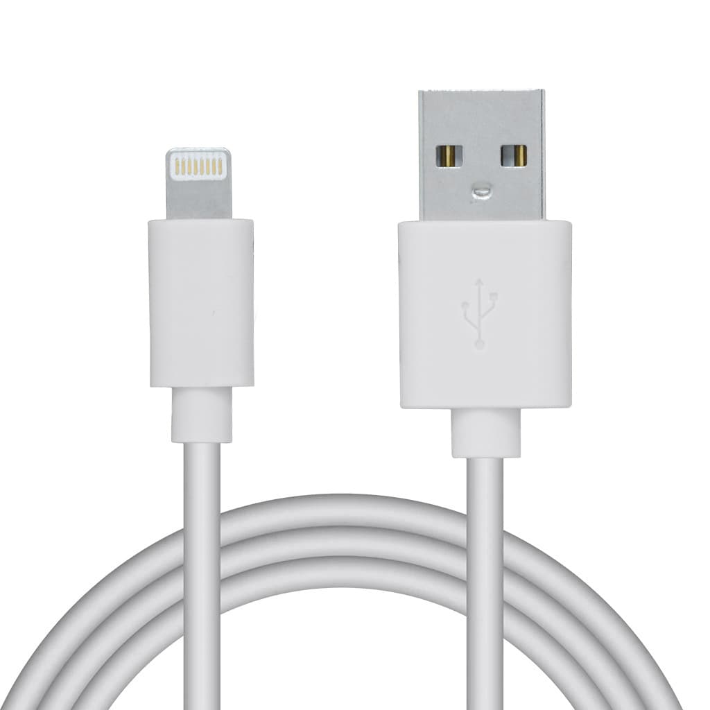 CABLU alimentare si date SPACER, pt. smartphone, USB 2.0 (T) la Lightning (T), pentru Iphone,PVC,Retail pack, 0.5m, White, "SPDC-LIGHT-PVC-W-0.5"