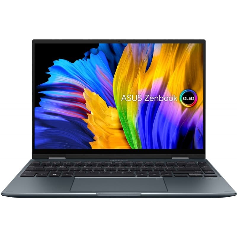 NOTEBOOK Asus, "Zenbook 14 Flip" 14.0 inch, i7-1165G7, 16 GB DDR4, SSD 512 GB, Intel Iris Xe Graphics, Windows 11 Pro, "UP5401EA-KN107X" (
