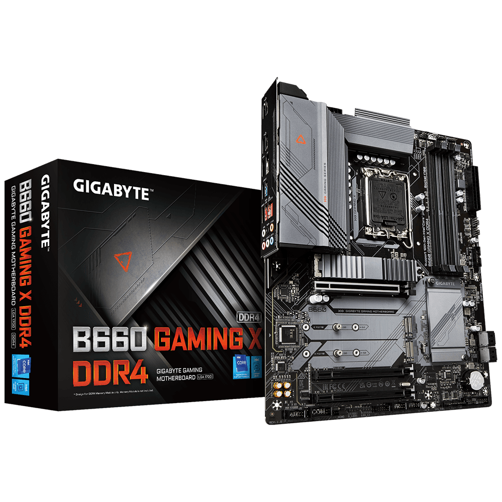 PLACA de BAZA Gigabyte "B660 GAMING X DDR4", skt LGA 1700, ATX, Intel B660, 4 x DDR4, max. 128 GB, 4 x SATA, 3 x M.2, 7.1, "B660 GAMING X DDR4"