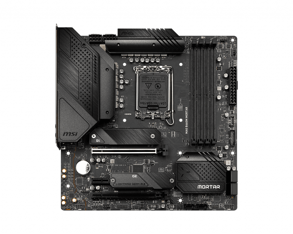 PLACA de BAZA MSI "MAG B660M MORTAR", skt LGA 1700, mATX, Intel B660, 4 x DDR4, max. 128 GB, 4 x SATA, 2 x M.2, 7.1, "MAG B660M MORTAR"