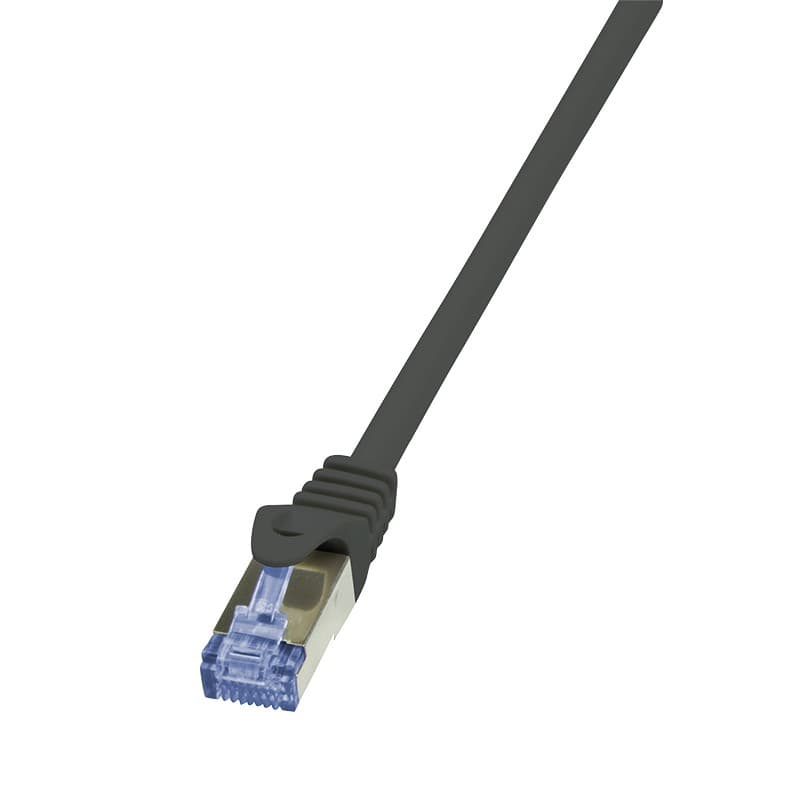 PATCH CORD S/FTP LOGILINK Cat7, LSZH, cupru, 600MHz, mufe RJ45 Cat6a, 7.5 m, negru, AWG26, dublu ecranat "CQ4083S"