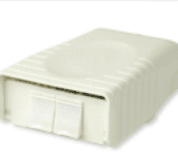 Priza fibra 45 x 45 Splicing 2 porturi Snap-In alba LANmark