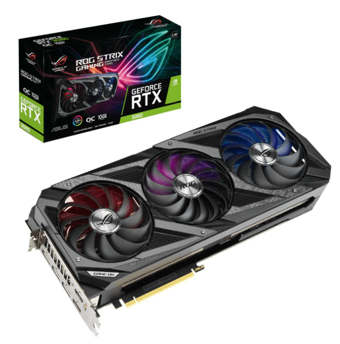 PLACA VIDEO ASUS "ROG Strix NVIDIA GeForce RTX 3080 V2 OC ", 10 GB GDDR6X 320 biti, PCI Express 4.0 x 16, HDMI x 2 DisplayPort x 3, sistem racire aer, "ROG-STRIX-RTX3080-O10G-V2-GAMING"