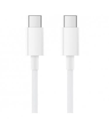 CABLU alimentare smartphone Xiaomi, USB Type-C (T) la USB Type-C (T), cauciuc, lungime 1,5 m, alb, "18713"