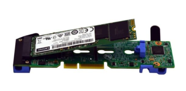 "ThinkSystem M.2 with Mirroring Enablemen ThinkSystem M.2 Drives and M.2 Adapters (All ThinkSystem servers with Intel Xeon Scalable processors)"