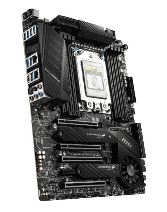 PLACA de BAZA MSI "TRX40 PRO 10G", skt TRX4, ATX, AMD TRX40, 8 x DDR4, max. 256 GB, 8 x SATA, 2 x M.2, 7.1, "TRX40 PRO 10G"