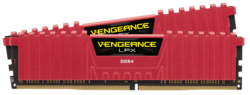 Memorie DDR Corsair VENGEANCE LPX DDR4 16 GB, frecventa 3200 MHz, 8 GB x 2 module, radiator, "CMK16GX4M2B3200C16R"