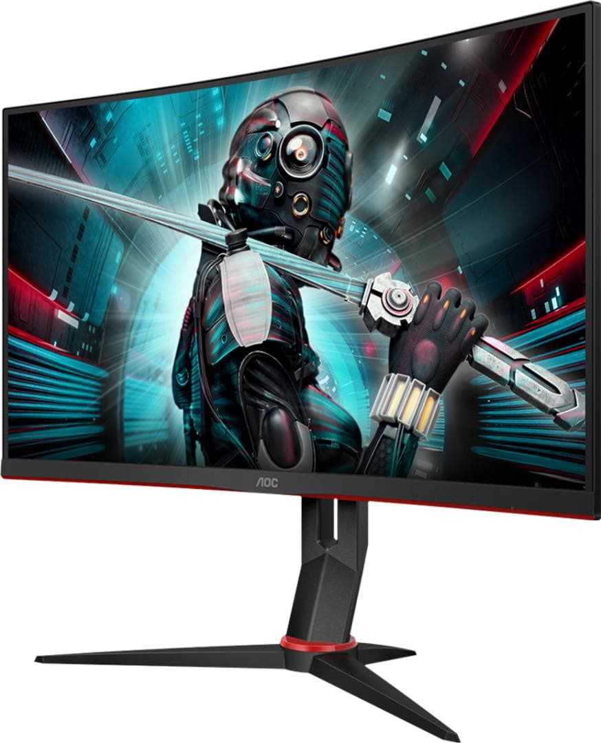 MONITOR AOC - gaming 27 inch, Gaming, VA, WQHD (2560 x 1440), wide, 250 cd/mp, 1 ms, HDMI x 2 | Display Port, "CQ27G2U/BK"