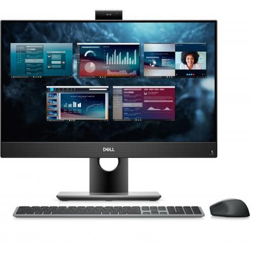 DESKTOP DELL, "OptiPlex 7490" All-in-one, 23.8 inch, CPU i7-10700, Intel UHD Graphics 630, memorie 16 GB, SSD 512 GB, tastatura si mouse, Windows 11 Home, "N215O7490AIO"