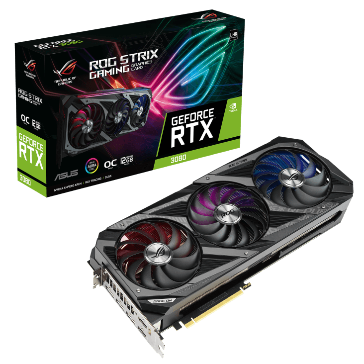 PLACA VIDEO ASUS "ROG Strix GeForce RTX 3080 Ti OC", 12 GB GDDR6X 384 biti, PCI Express 4.0 x 16, HDMI x 2 DisplayPort x 3, sistem racire aer, "RS-RTX3080-O12G"