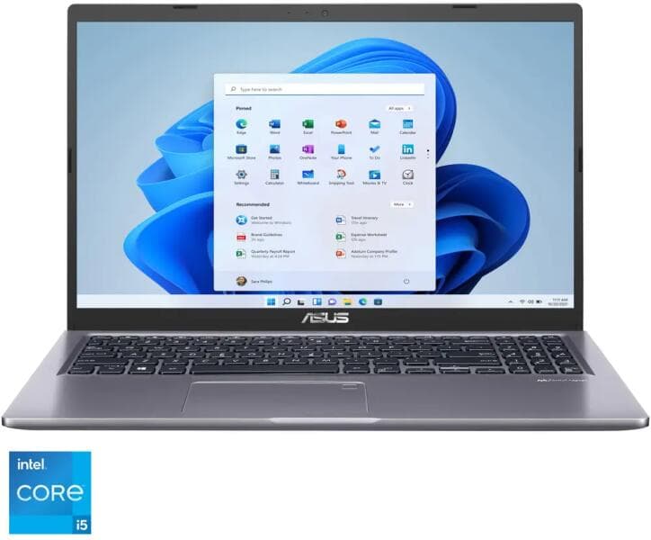 NOTEBOOK Asus, 15.6 inch, i5-1135G7, 8 GB DDR4, SSD 512 GB, Intel Iris Xe Graphics, Windows 11 Home, "X515EA-BQ1114W" (