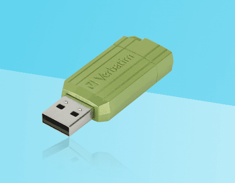 MEMORIE USB VERBATIM PINSTRIPE 64GB GREEN "49964"