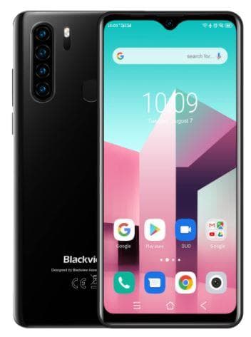 SMARTphone Blackview, "A80 PLUS" ecran 6.49 inch, dual sim, rez. camera 13 Mpix, memorie interna 64 GB, 4G, Android, acumulator 4680 mAh, negru, "A80 PLUS BLACK"