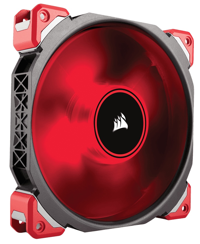 VENTILATOR CORSAIR, "ML140 PRO LED", pt carcasa PC, 140 mm, 2000 rpm, LED rosu, 1 ventilator, "CO-9050047-WW"