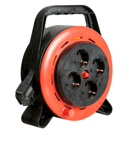 PRELUNGITOR Bachmann, Schuko x 4, conectare prin Schuko (T), cablu 10 m, 10 A, protectie termica, negru, "393.012"