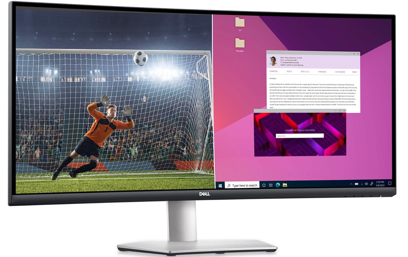 DL MONITOR 34" S3423DWC LED 3440 x 1440, "S3423DWC"