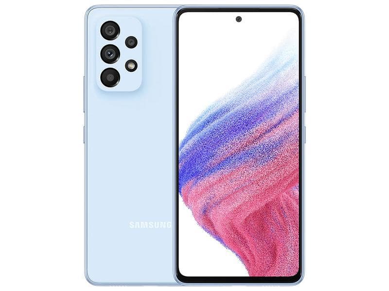 SMARTphone Samsung, "Galaxy A53 5G" ecran 6.5 inch, dual sim, rez. camera 64 Mpix, memorie interna 128 GB, 5G, Android, acumulator 5000 mAh, albastru, "SM-A536BLBN"