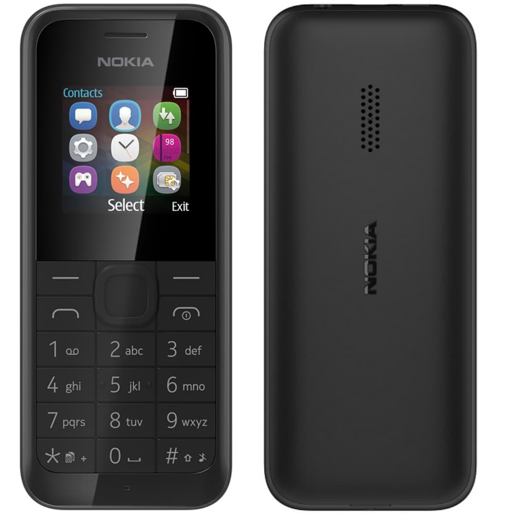 Nokia 105 SS Black 2G/1.4/4MB/800mAh "A00027552/"