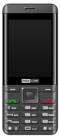 TELEFOANE MaxCom MM236 Black 2.8" Black-Silver, "MM236 Black-Silver"