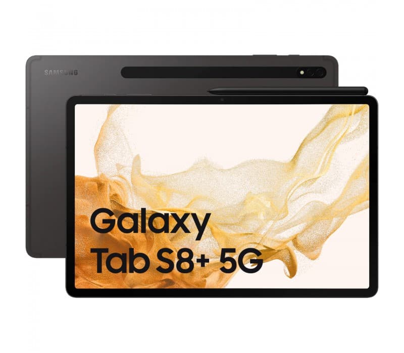 Samsung Galaxy Tab S8+ Gray 5G/12.4/OC/8GB/128GB/12MP/13MP+6MP/10090mAh "SM-X806BZAAEUE"