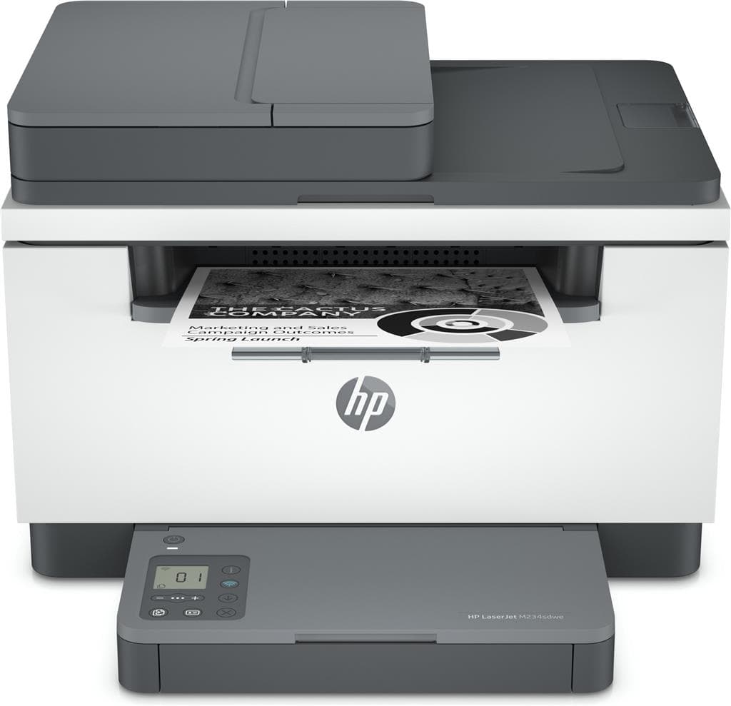 Multifunctional Laser Mono HP LaserJet MFP M234sdwe, A4, Functii: Impr.|Scan.|Cop., Viteza de Printare Monocrom: 29 ppm, Conectiv:USB|Retea|WiFi, Duplex:Da, ADF:ADF "6GX01E"