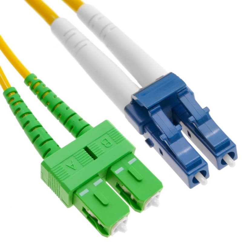 Patchcord FO SC/APC-LC/PC, SM OS2 9/125, manta LSZH 3.0mm, duplex 2m "SC/APC-LC/PC-SM/DX-2"