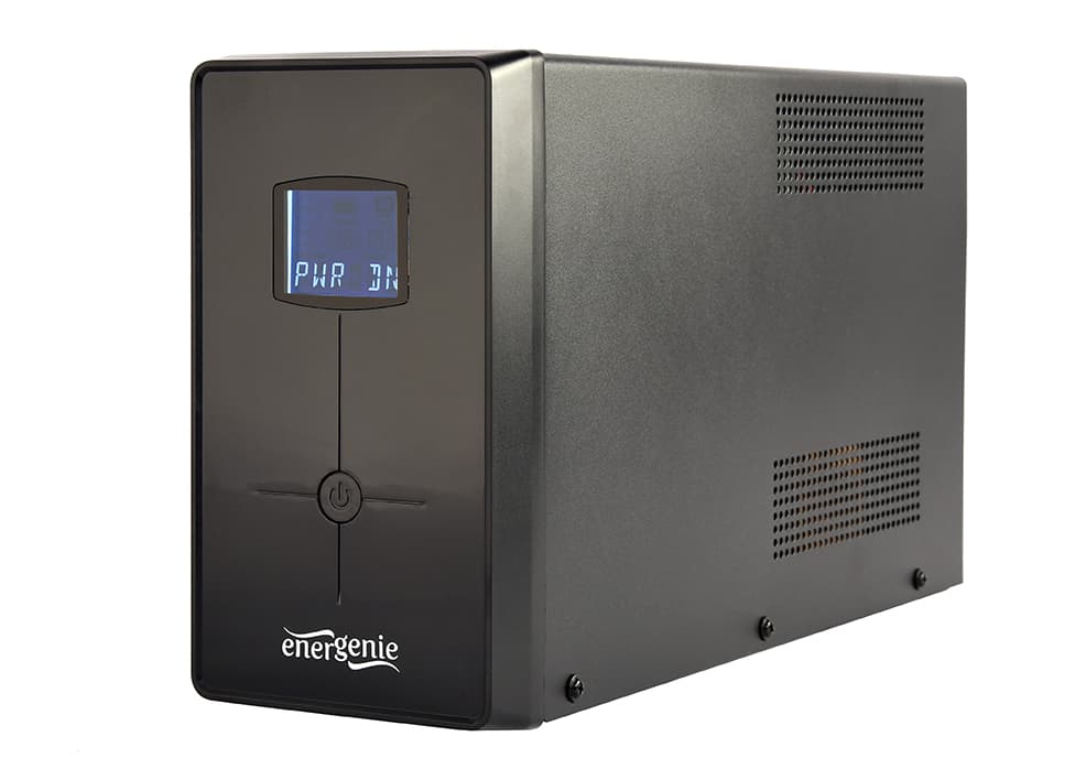UPS GEMBIRD, Line Int. cu management, mini tower, 2000VA/1200W, AVR, IEC x 3/ Schuko x 2, 2 x baterie 12V/9Ah, display LCD, back-up 1 - 10 min., "EG-UPS-035"