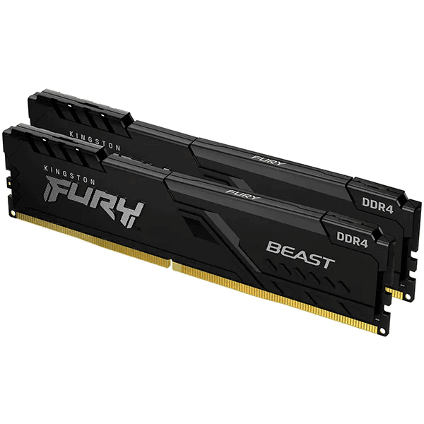 Memorie DDR Kingston DDR4 16GB frecventa 3600 MHz, 8GB x 2 module, radiator, iluminare RGB, latenta CL16, "KF432C16BWAK2/16"