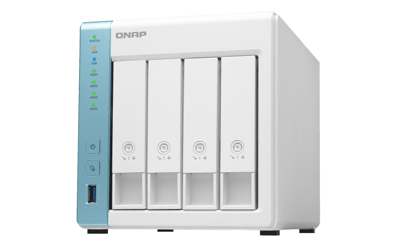 NAS QNAP 431K 4BAY 1.7GHZ TIADV 1PC 1YR, "TS-431K-A"