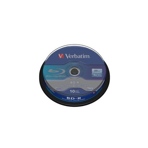 BD-R VERBATIM, 25GB, VITEZA 6X, SPINDLE, SET 10 BUC, "43742"