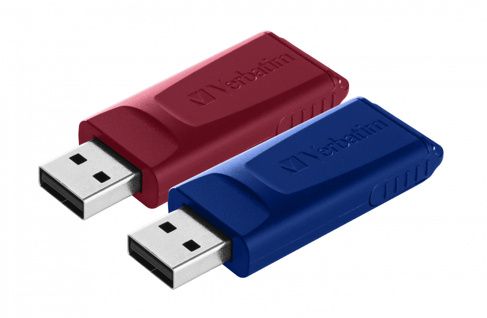 MEMORIE USB VERBATIM StoreNGo SLIDER 2 X 32GB USB 2.0 ROSU, ALBASTRU "49327"