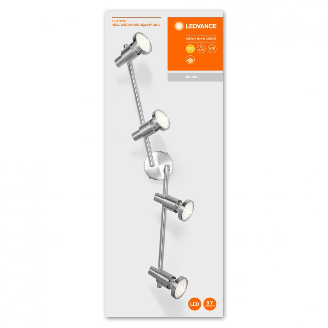 LED SPOT 4X2,6W 230V GU10 LEDV "000004058075540583"