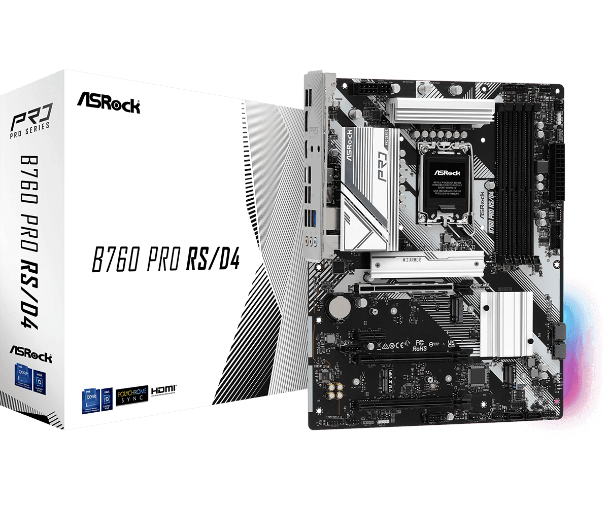 MB Asrock B760 Pro RS LGA1700 DDR4 "B760 PRO RS/D4"