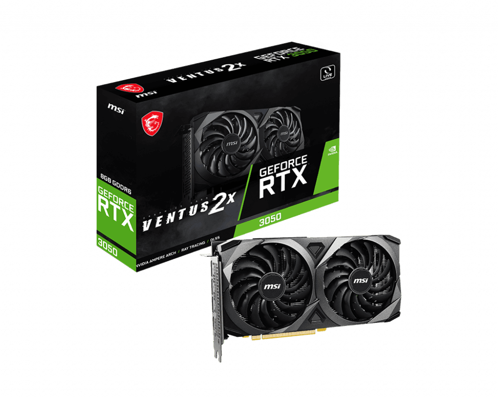 MSI GEFORCE RTX 3050 VENTUS 2X 8G "RTX3050 VENTUS 2X"