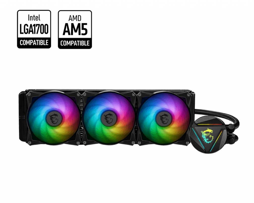 Cooler MSI "CORELIQUID 360R V2", skt universal, racire cu lichid, ventilator 120 mm x 3, 2000 rpm, iluminat RGB, "CORELIQUID 360R V2"