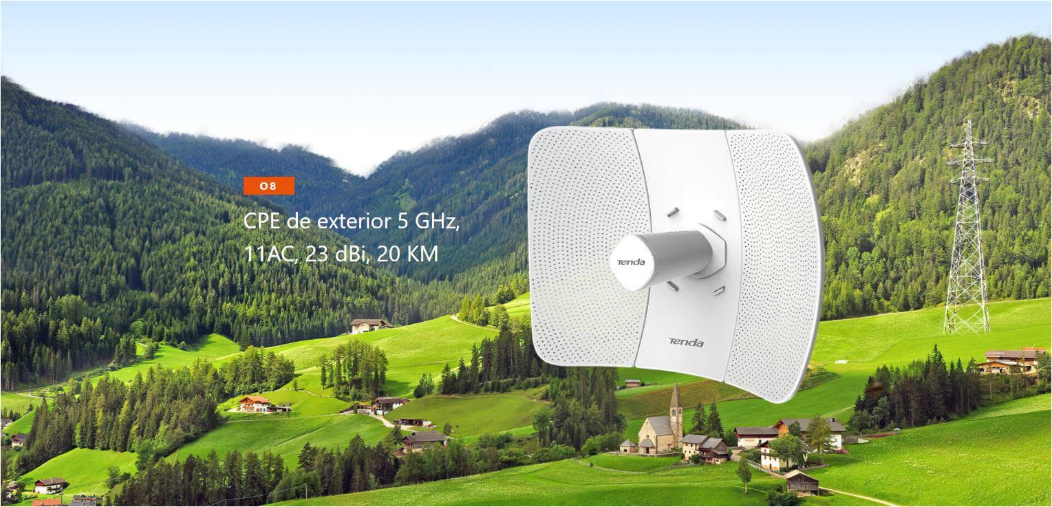TENDA 5GHZ 23DBI 11AC OUTDOOR CPE "O8"